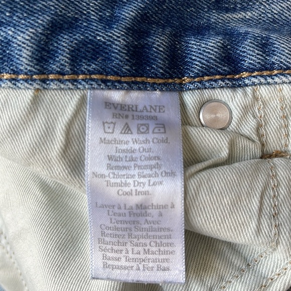 Everlane Men's Light Blue The Organic Slim Fit Jeans Distressed 32 32 - Picture 8 of 11